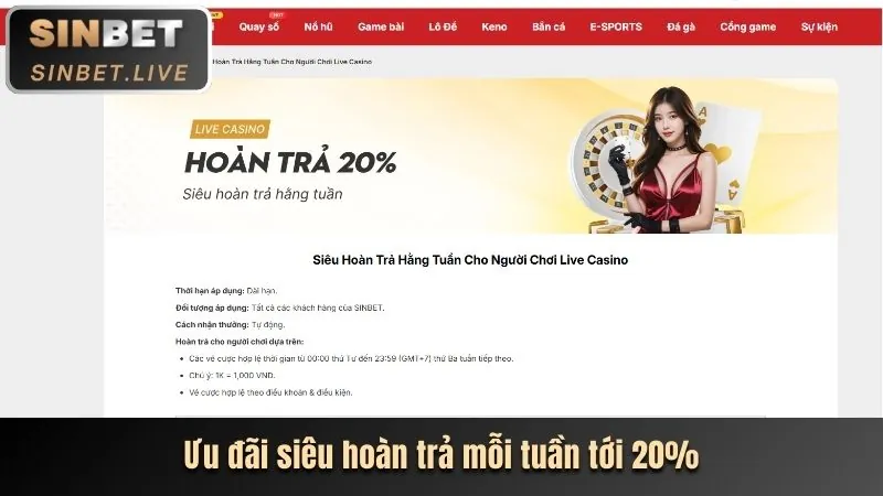 Giao diện Live Casino chân thực tại Keo2 Win